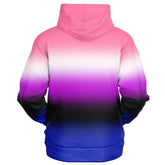 Genderfluid Pride Ombre Full-Zip Hoodie Full-Zip Hoodie PRIDE MODE